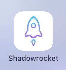 下载 Shadowrocket，需要在非大陆App Store下载。（ 俗称下载小火箭 ）